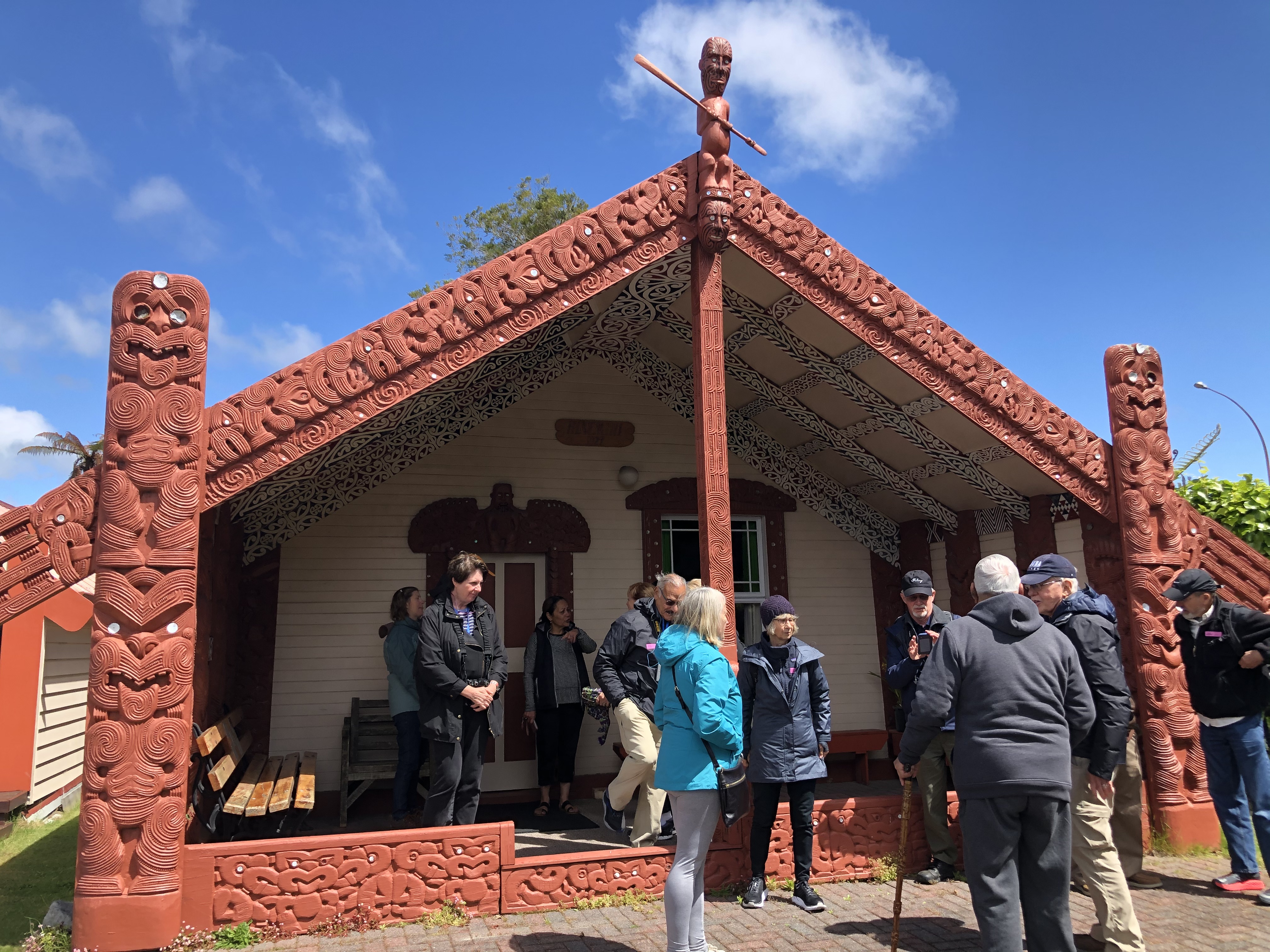 Hine Mihi, Māori Marae, Rotorua, Aotearoa New Zealand Hine Mihi, Māori Marae, Rotorua, Aotearoa New Zealand